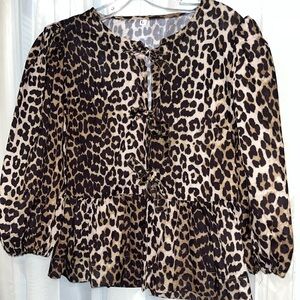 Leopard Print Women's Top